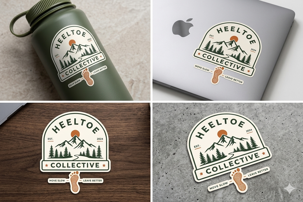 Heeltoe Collective Sticker