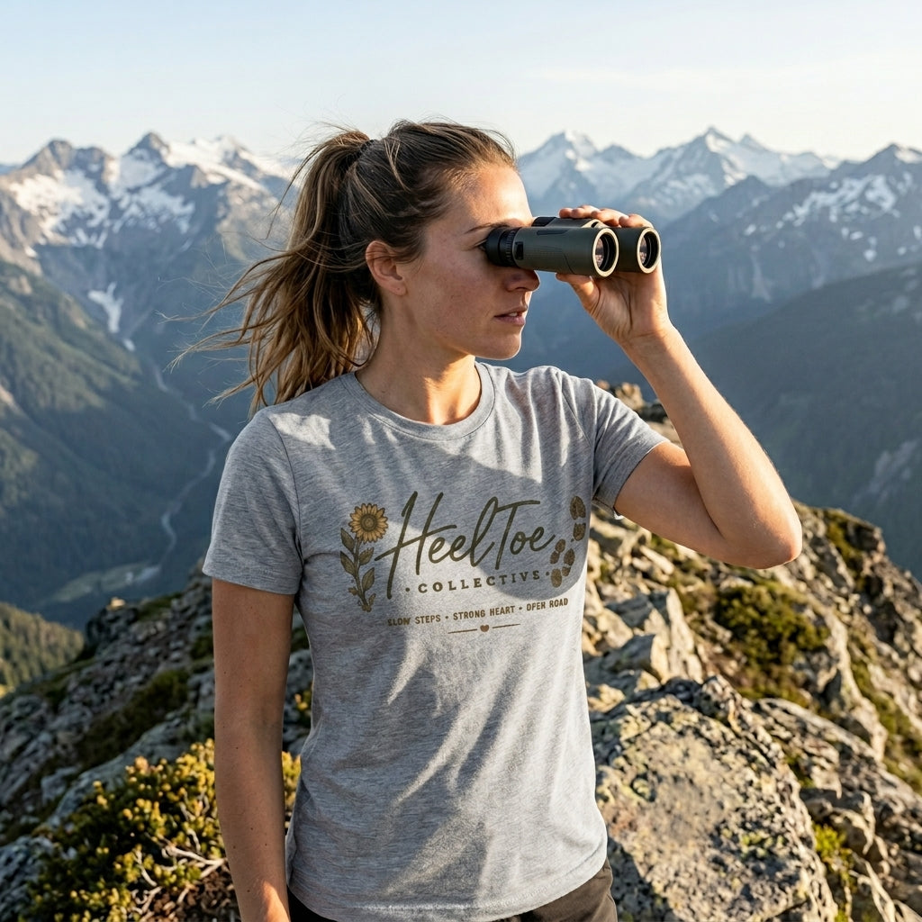 Slow Steps. Strong Heart. Open Road. T-shirt (Session 1: Trailhead)